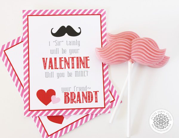 Mustache Favors Valentines Day Petite Party Studio