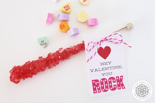 Rock Candy Valentines Favor Idea Petite Party Studio