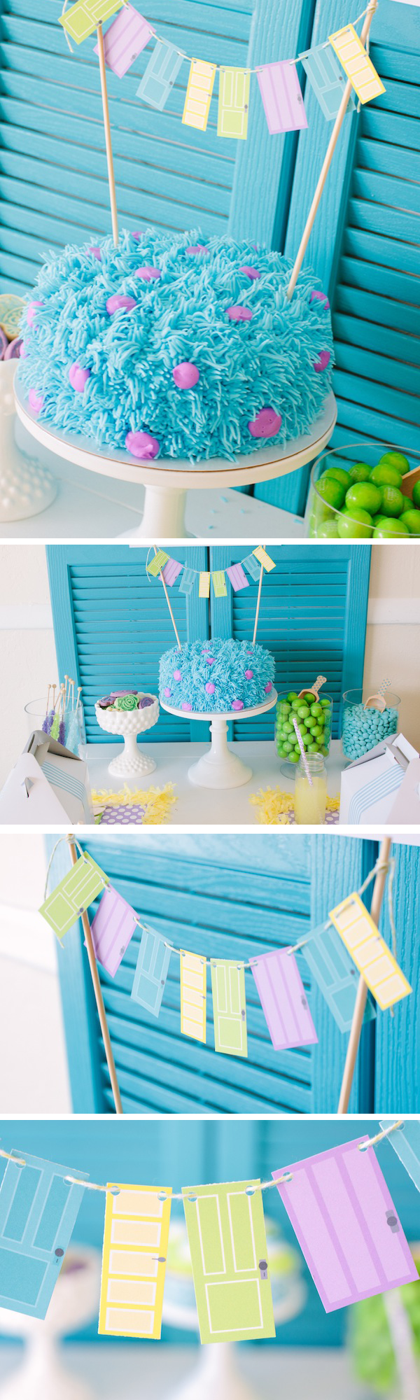 Monsters Inc Sulley Cake