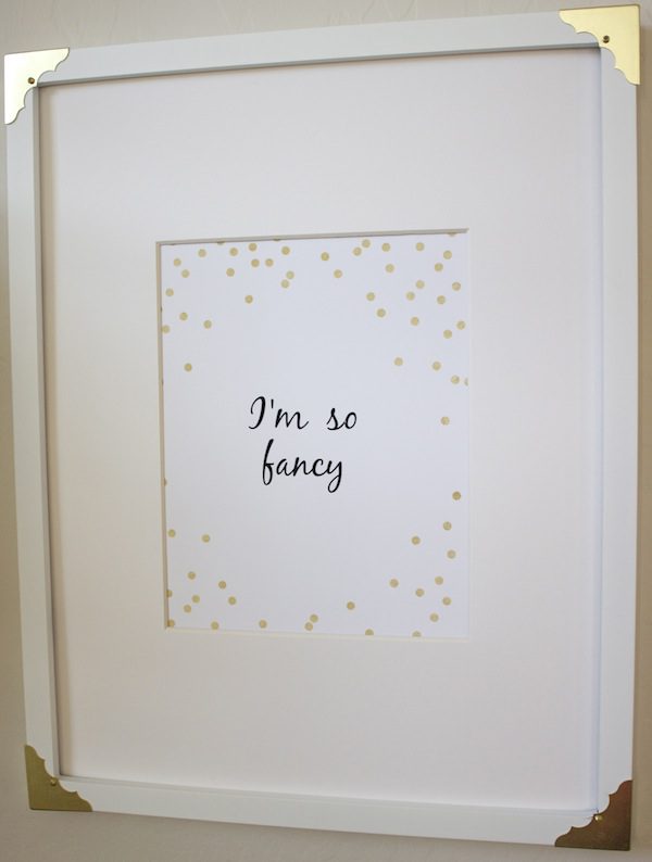 Fancy Gold DIY Picture Frame