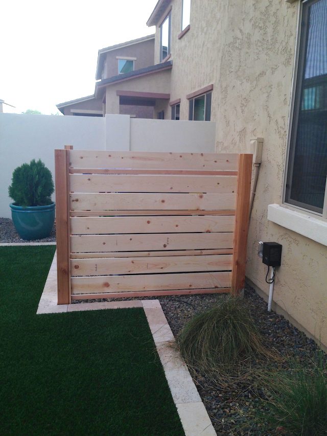 Backyard Landscaping Privacy Screen