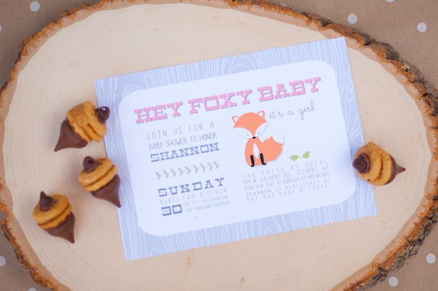 Fox Baby Shower Invitation