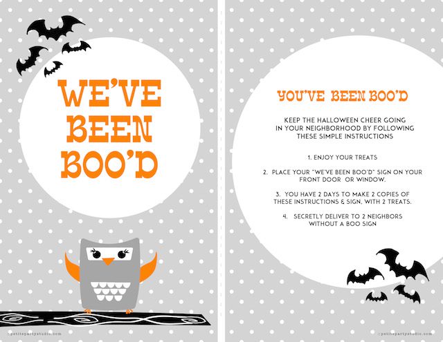 Halloween BOO Sign by Petite Party Studio