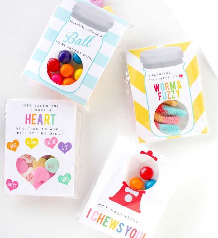 DIY Classroom Valentine Treat by Petite Party Studio