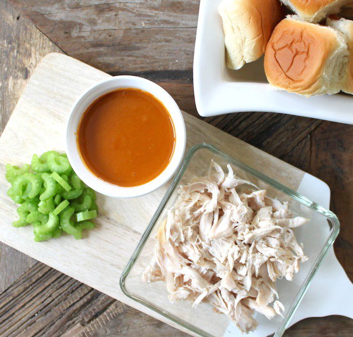 buffalo chicken sliders super bowl food 