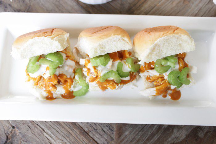 buffalo chicken sliders