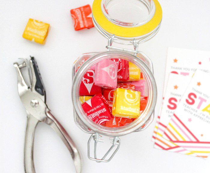 DIY Teacher Gift Candy Jars