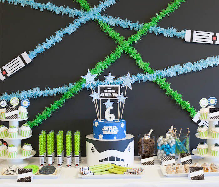 Star Wars party ideas DIY decorations  Star wars party decorations, Star  wars diy, Star wars party