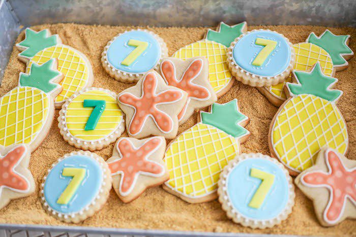 sponge bob birthday party cookies