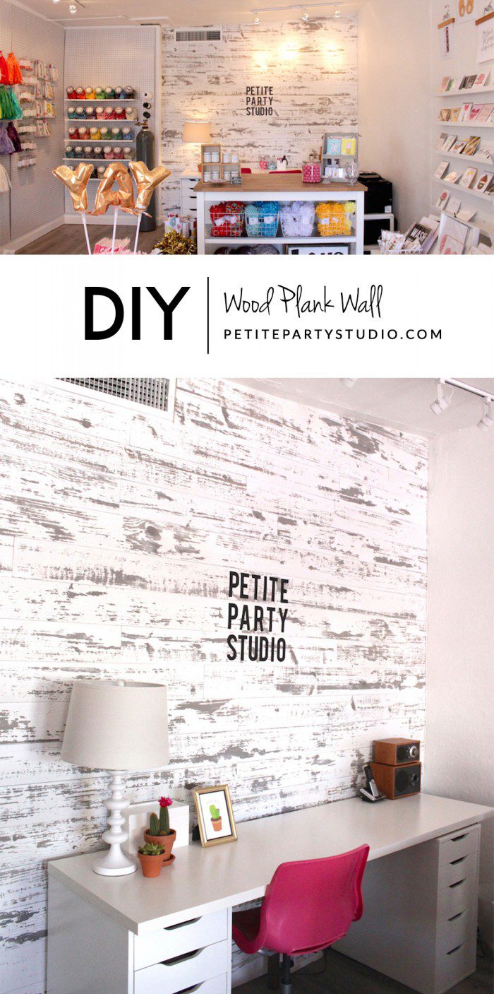 DIY Planked Wood Wall