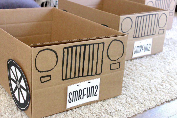 DIY Cardboard Cars for kids