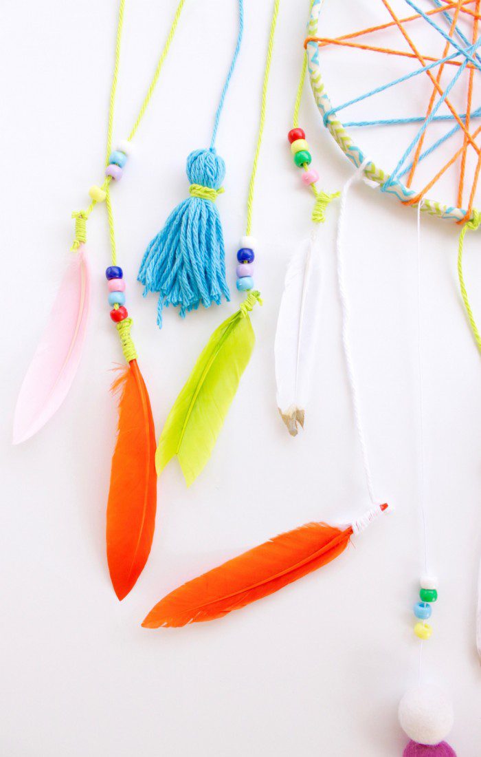 DIY Dream Catchers for kids