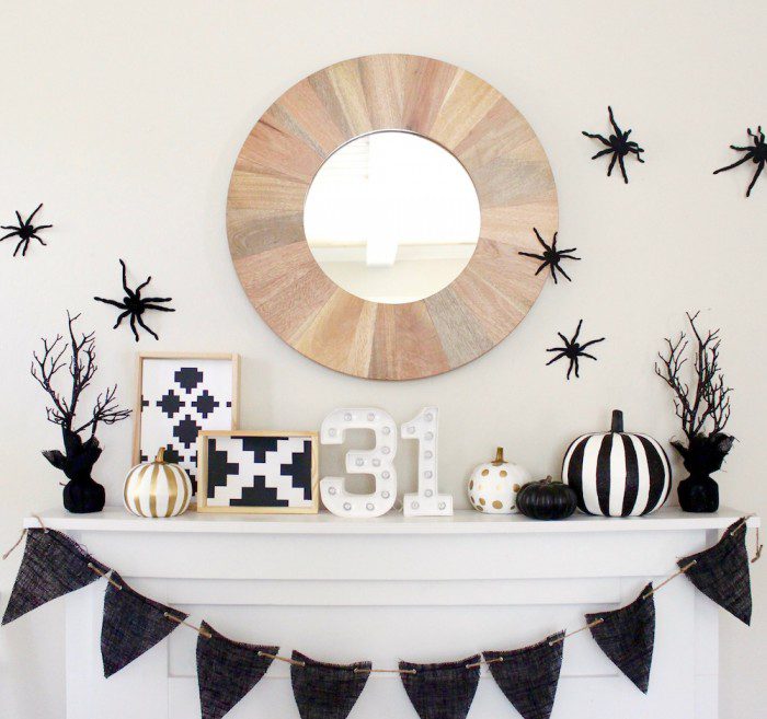 halloween-mantel