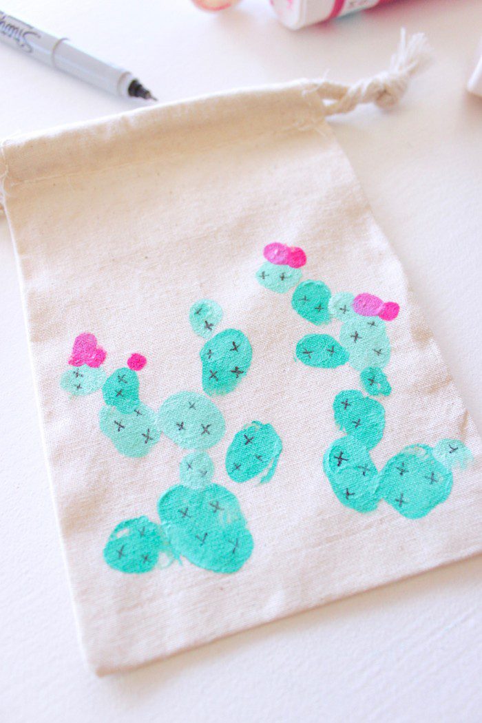 DIY Cactus Favor Bags