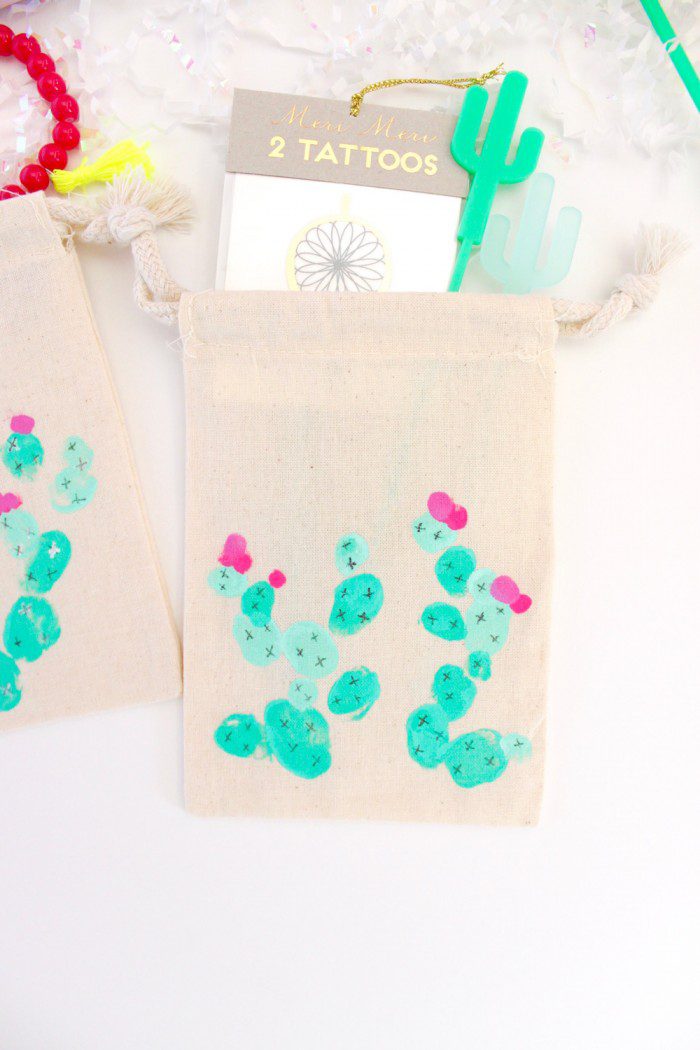 DIY Cactus Favor Bags