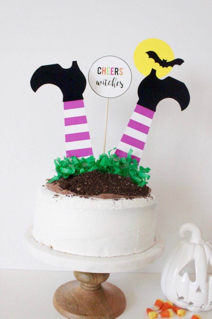 DIY Halloween Witch Cake