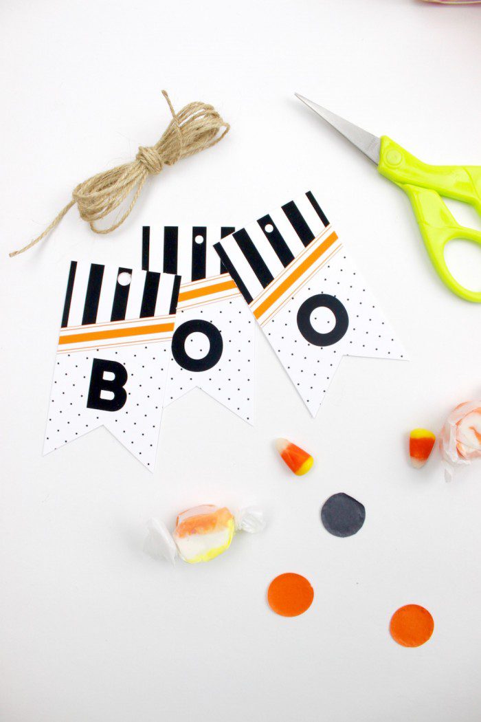 Halloween Boo Basket with Free Printables