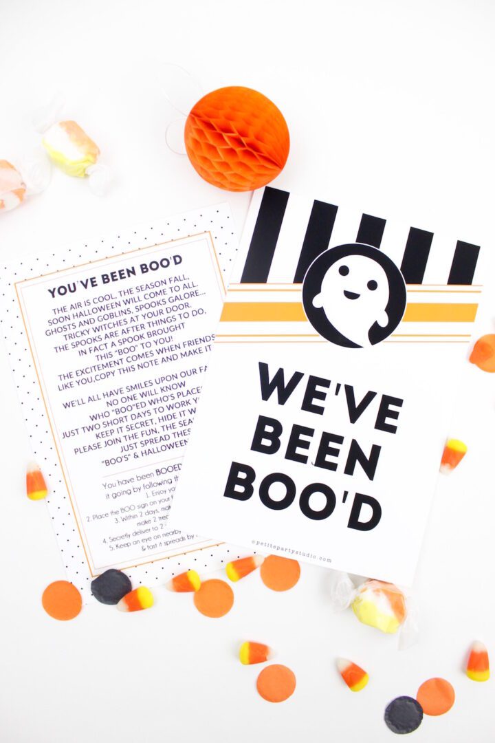 Halloween Boo Basket and Printables