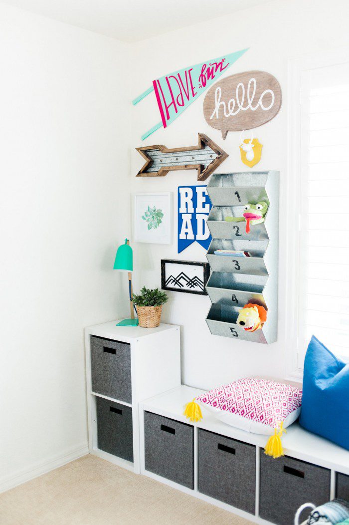 kids playroom reading nook