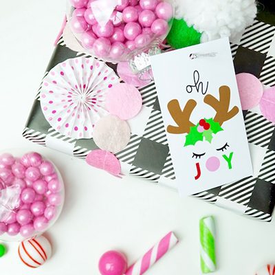 FREE Printable Reindeer Tags & Candy Ornament DIY