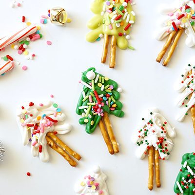 Happy Little Trees…DIY Christmas Pretzel Treats