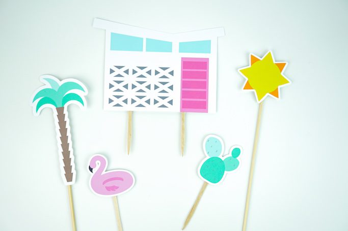 Palm Springs Cake Topper