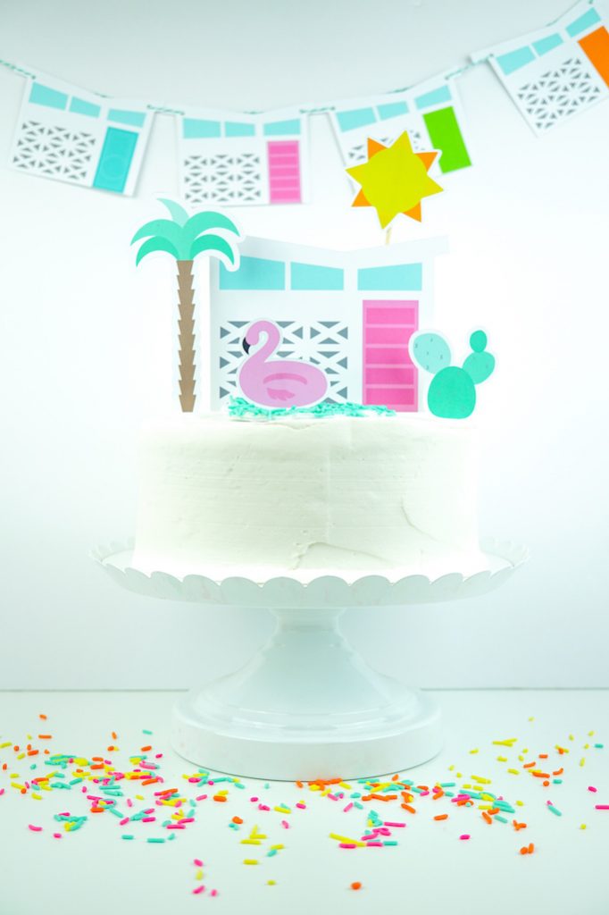 Palm Springs Inspired Cake