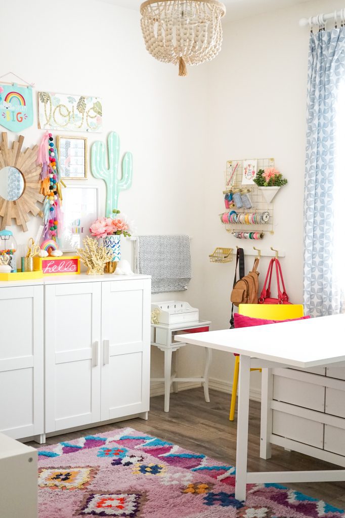 Colorful Craft Room