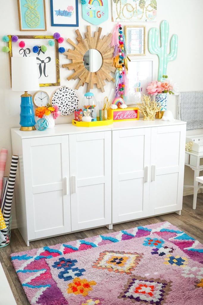Colorful Craft Room and Office