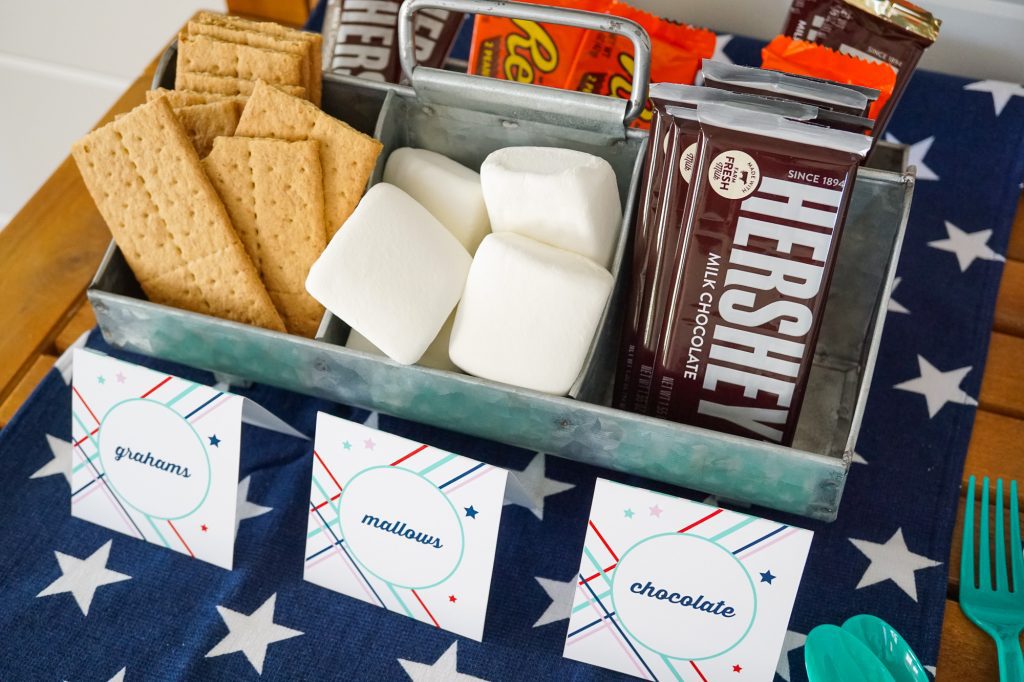 Smores Party Cart