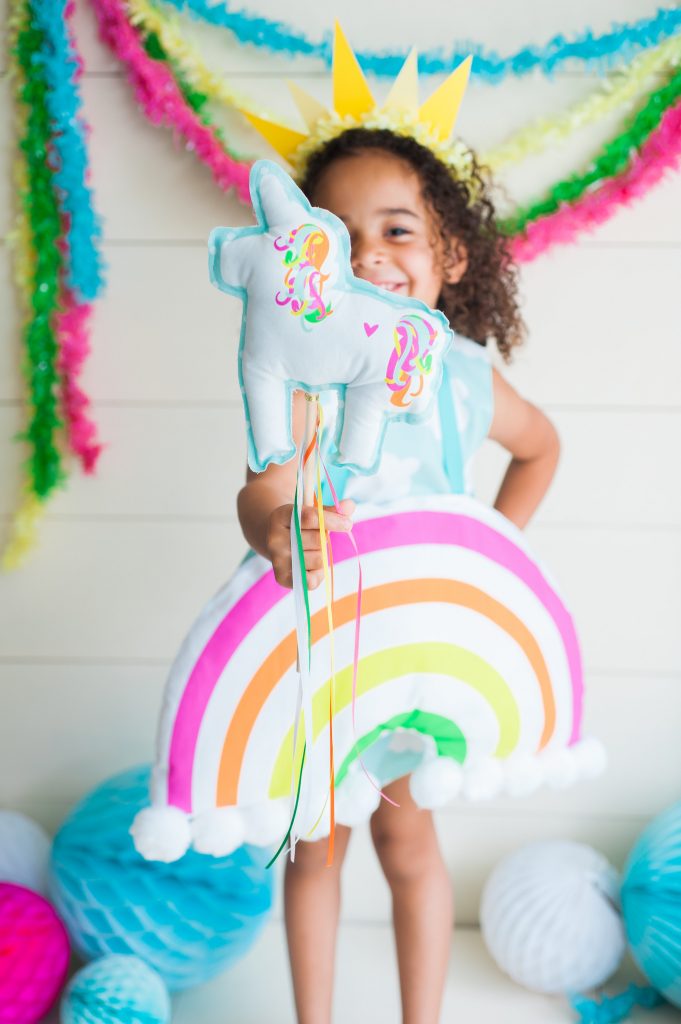 DIY Rainbow Costume by Rebecca Propes for Spoonflower