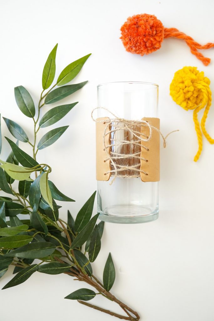 DIY Leather Vase 3