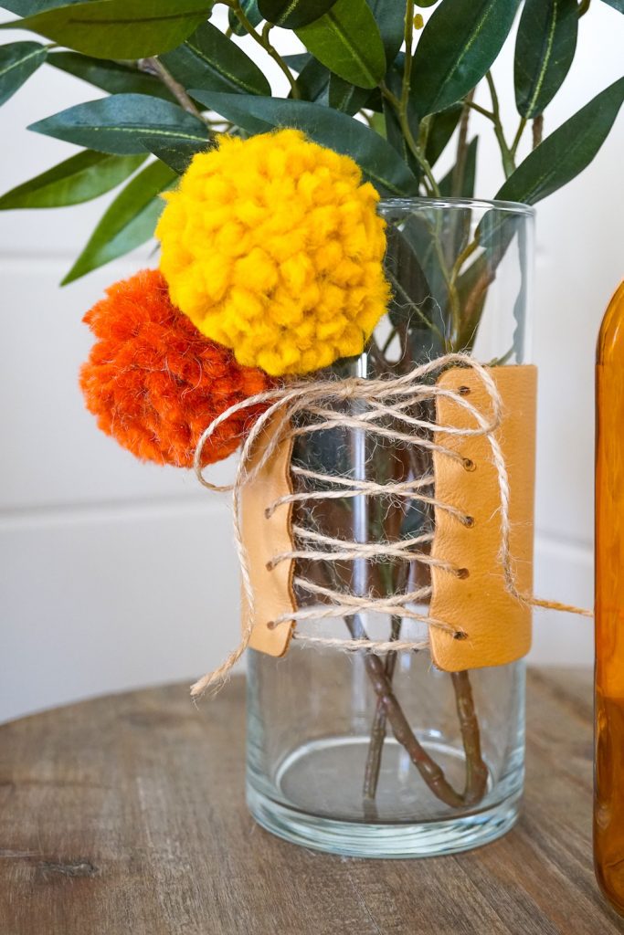 DIY Leather Vase 6