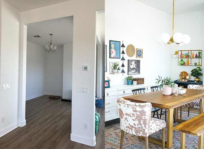 Before and After Dining Room
