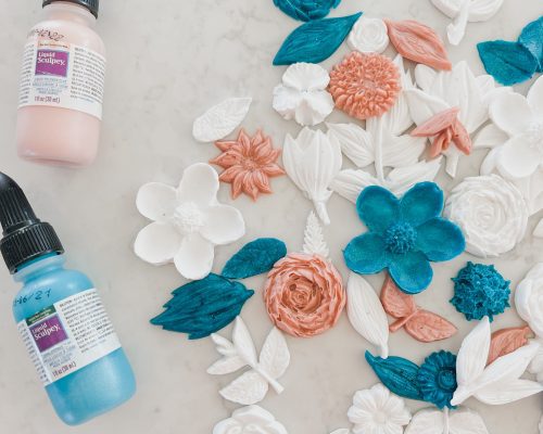 DIY Faux Ceramic Floral Vases with Sculpey