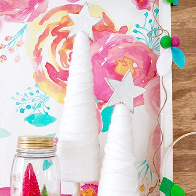 Holiday Yarn Trees DIY
