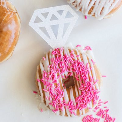 DIY donut diamond rings