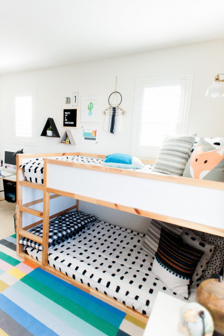 Modern Colorful Boy's Room Reveal with Beddy's and Make and Do Studio