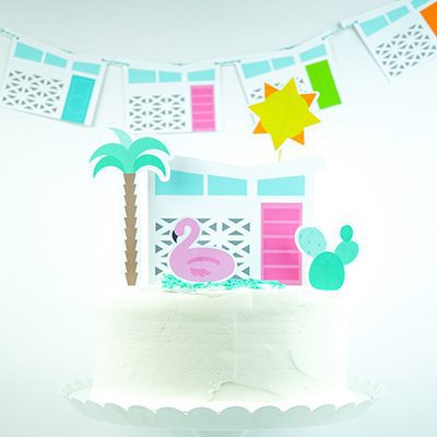 DIY Palm Springs Inspired Cake