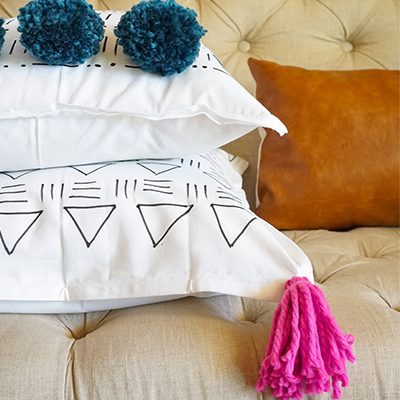EASY DIY Mudcloth Pillows