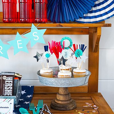 Fourth of July Party Cart