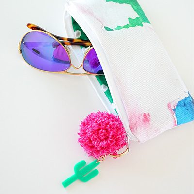 DIY Sunglass Case with Spoonflower
